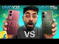 Vivo T5x 5G vs Vivo Y31 5G: Best 5G Phone Under 20,000? 🔥 Flipkart Epic Sale Deals!🤯