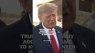 Trump asked why adding his name to Kennedy Center is important