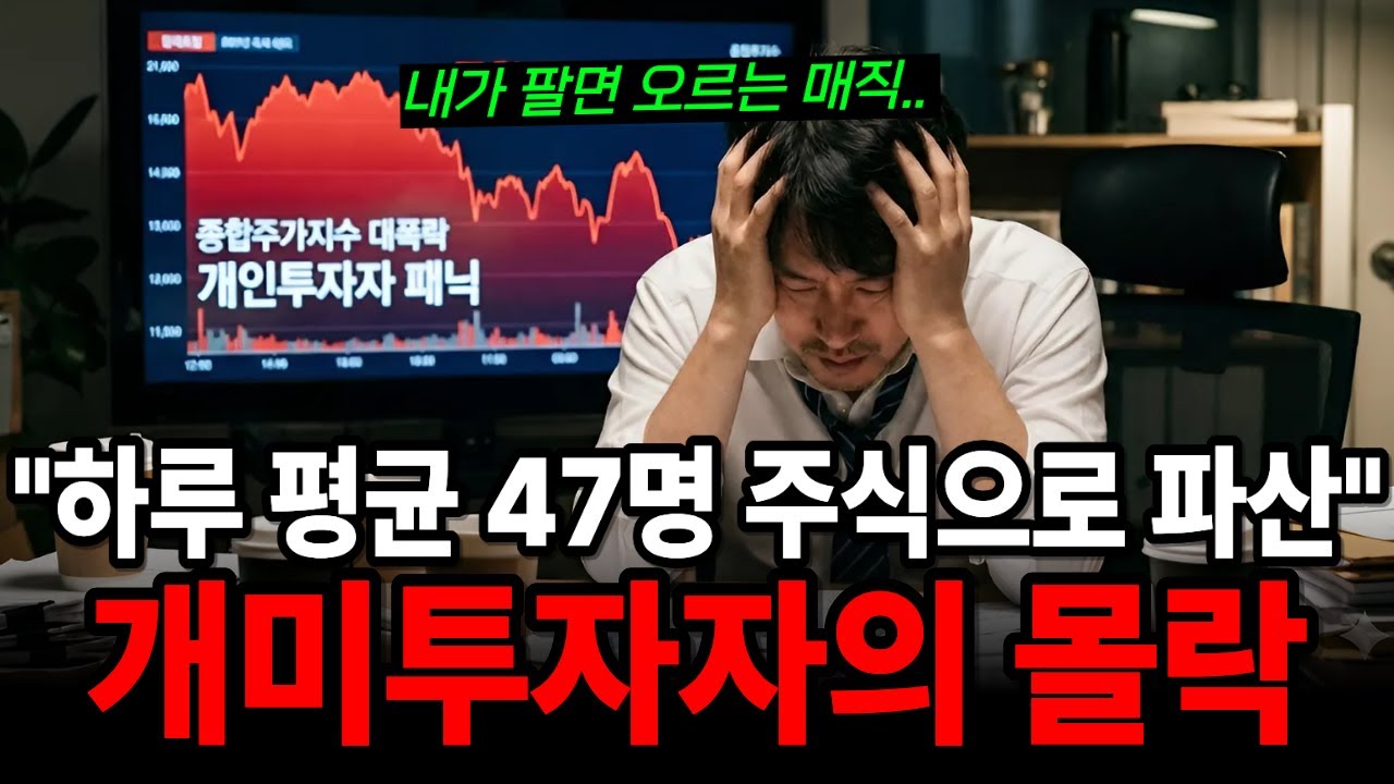 개미는 절대 돈벌기 힘들다...하루 평균 47명의 파산!
