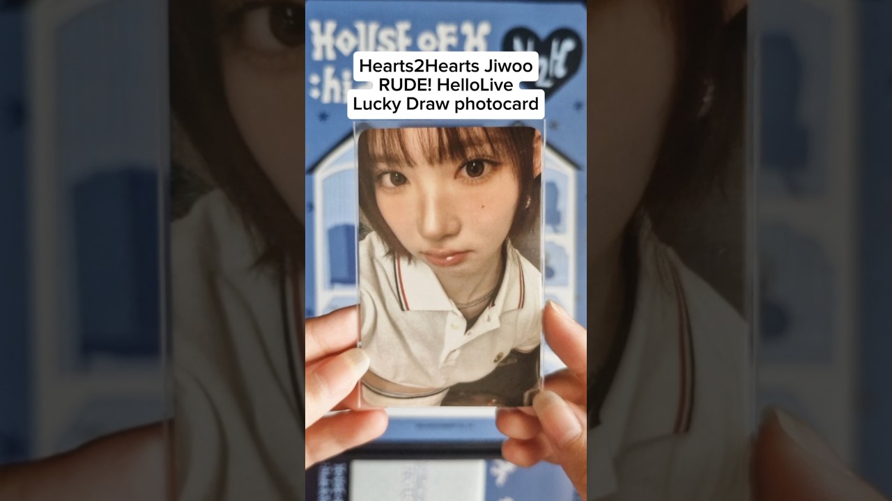 Hearts2Hearts Jiwoo Rude photocard (HelloLive lucky draw