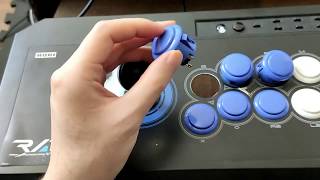 アケコンのボタンを三和 エラストマー静音 ボタンに変えてみた Youtube