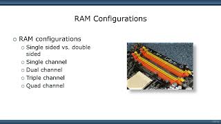 Certification CompTIA A+ (220-1101 & 220-1102) Course Sec 64 - RAM Configurations #comptiaaplus #com