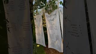 Linen Wedding seating chart #shorts #weddingdesign #seatingchart