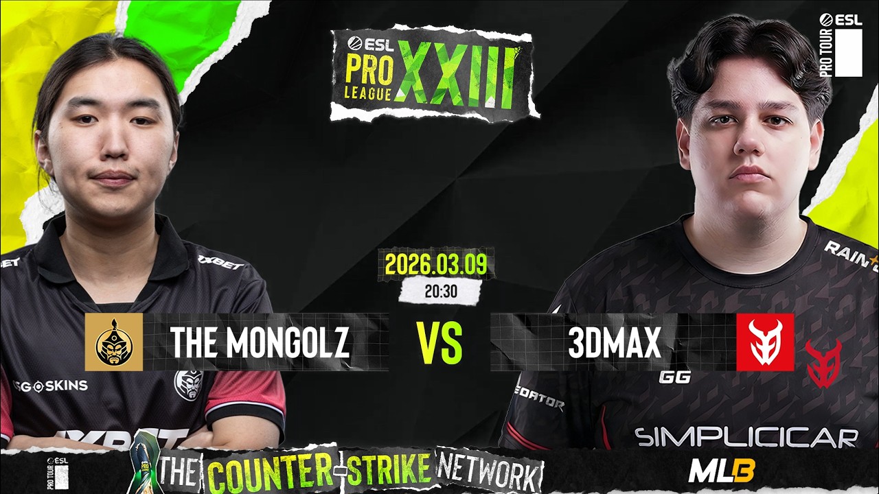 /MN/ THE MONGOLZ vs 3DMAX - ESL PRO LEAGUE S23 - STAGE 2 - DAY 4