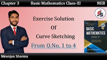 Exercise Solution of Curve Sketching from Q. No. 1 to 4.|Class 11|NEB|#getsolution |#curvesketching|