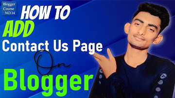 How To Add Contact Us Page On Blogger   Blogger Blogging Course in Urdu For Beginners 2022