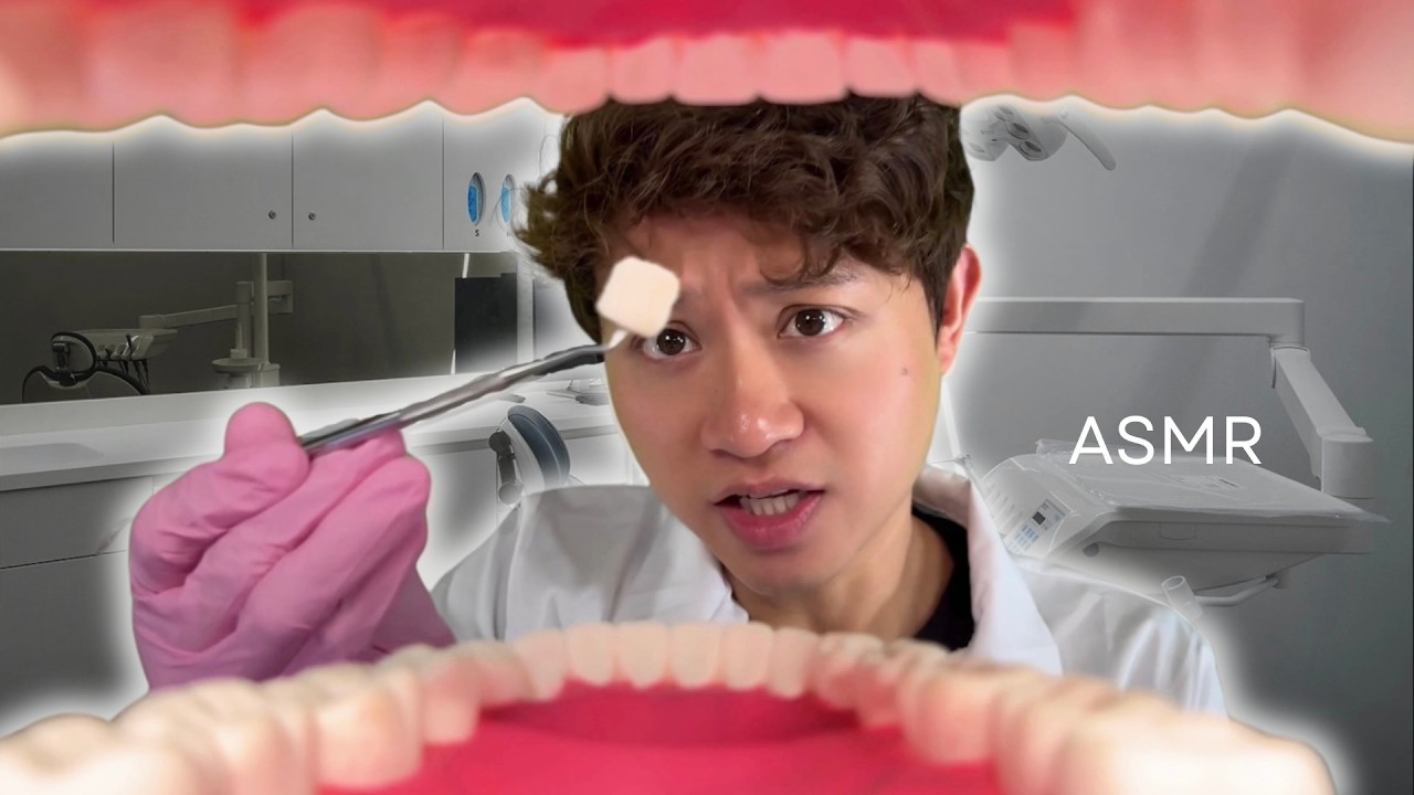 ASMR Weird Dentist Eats Candy From Your Teeth and Cleans It 🍭🦷