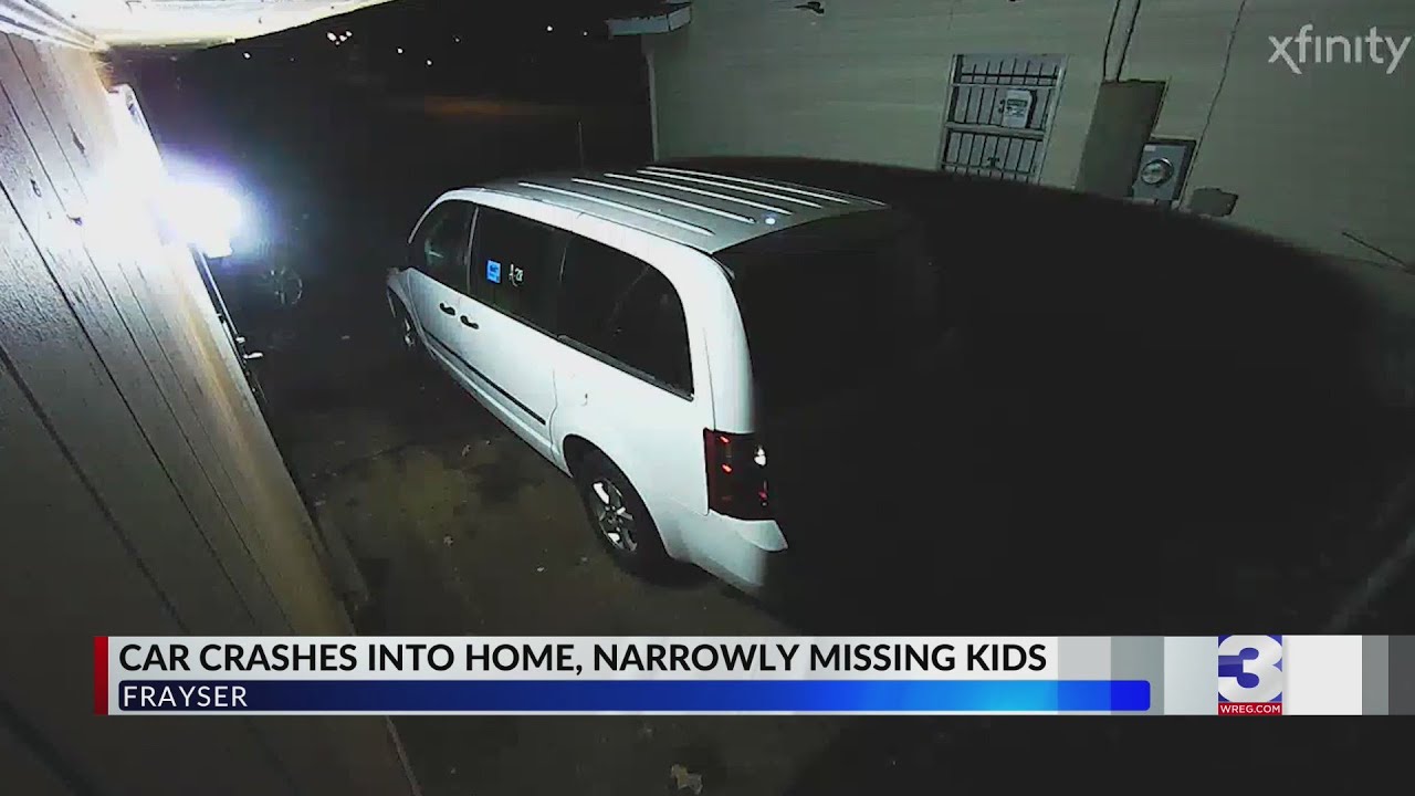 Video: Car crashes into home with 5 kids inside - YouTube