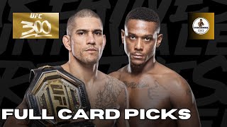 Full Card Predictions UFC 300:  Pereira vs. Hill