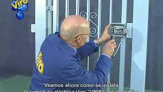 VIRO Cerradura eléctrica V9083 en portón peatonal