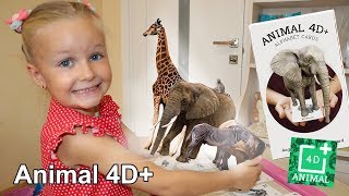 Animal 4D+ Cards App | Обучающие 4D+ карточки с животными для детей | Animal Augmented Reality Cards