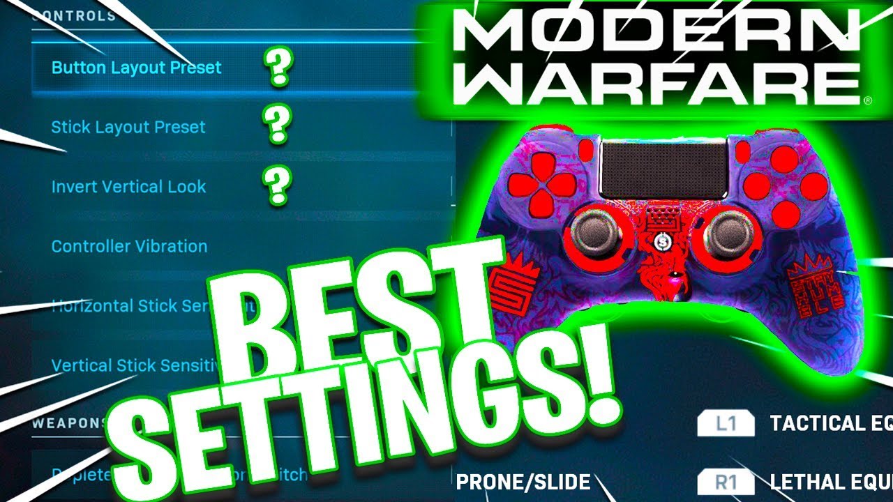 MODERN WARFARE BEST CONTROLLER SETTINGS EXPLAINED! FULL GUIDE (COD MODERN WARFARE BETA SETTINGS)