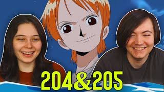 NAMI & LUFFY ARE ON A MISSION!👒 One Piece Ep 204 & 205 REACTION & REVIEW