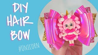 DIY Unicorn Hair Bow - Easy Double Stack Bow Tutorial -  HAND CUT BOW