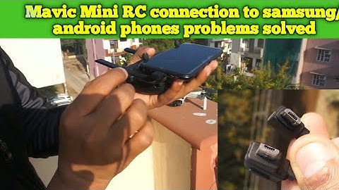 DJI Mavic Mini and RC connect problem in Samsung and other android phones. || Cable problem solved