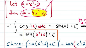 5.5 The SUBSTITUTION RULE (U-sub): Intro and examples (indefinite and definite)