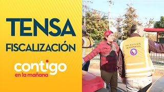 '¡LA CULPA NO ES MÍA!': La tensa fiscalización de autos en La Pintana  Contigo en la Mañana