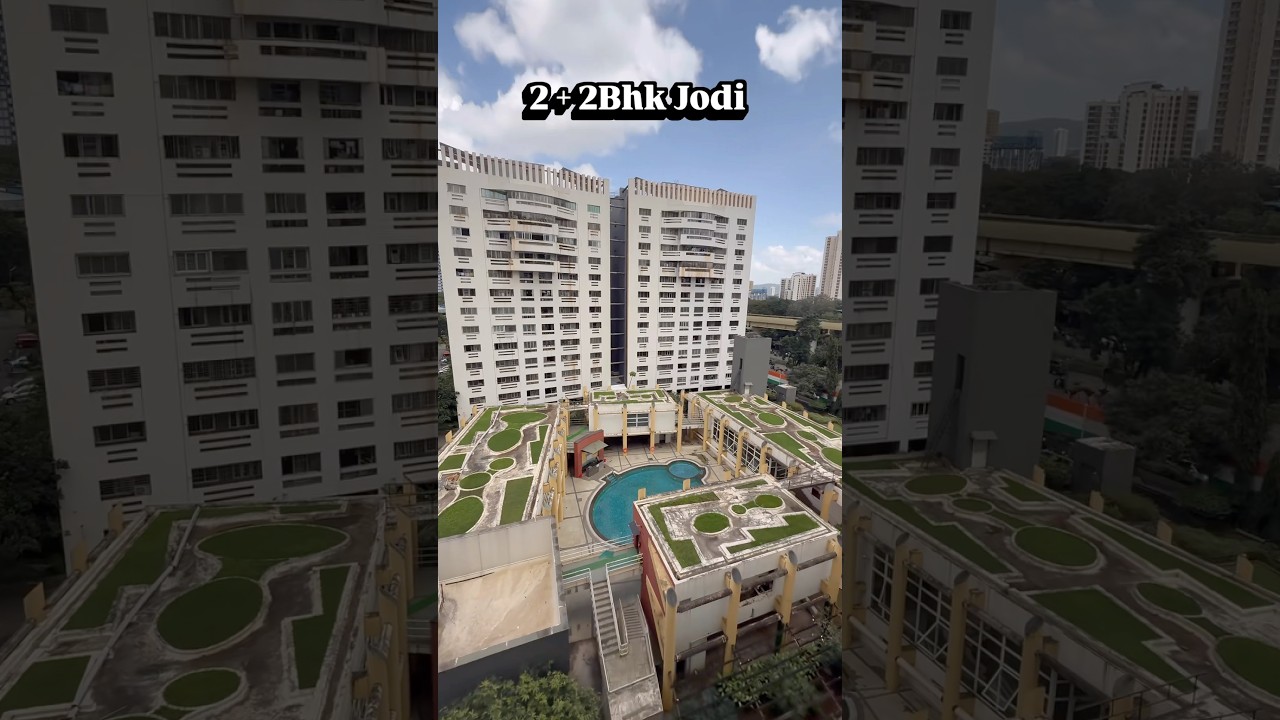 Beautiful 2Bhk Jodi Apt at Prime Location Raheja Garden, Teen Hath Naka, Thane  ☎️ 8100 887700