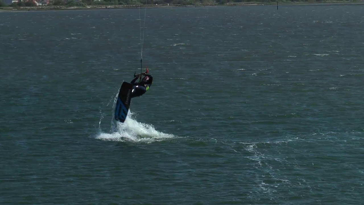 Kitesurfing Technique - Board Behind Front Loop Waterstart