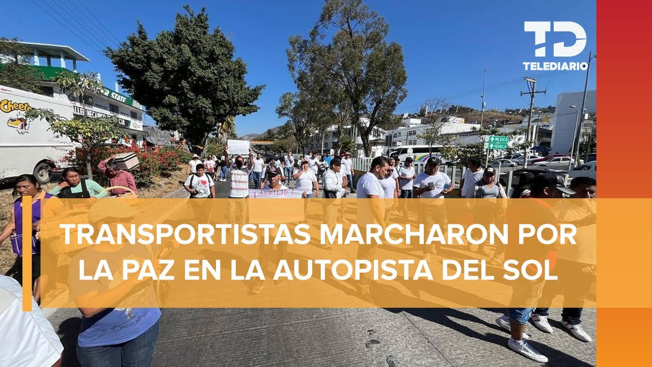 Transportistas marchan por la paz tras casos de violencia en ...