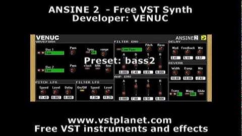 Ansine 2 - Free VST synth - vstplanet.com