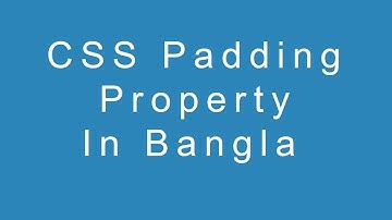 CSS Padding Property In Bangla
