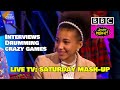 Children&#39;s BBC - Saturday Mashup - Compilation Interview, Drum solo and lots of CRAZY games.