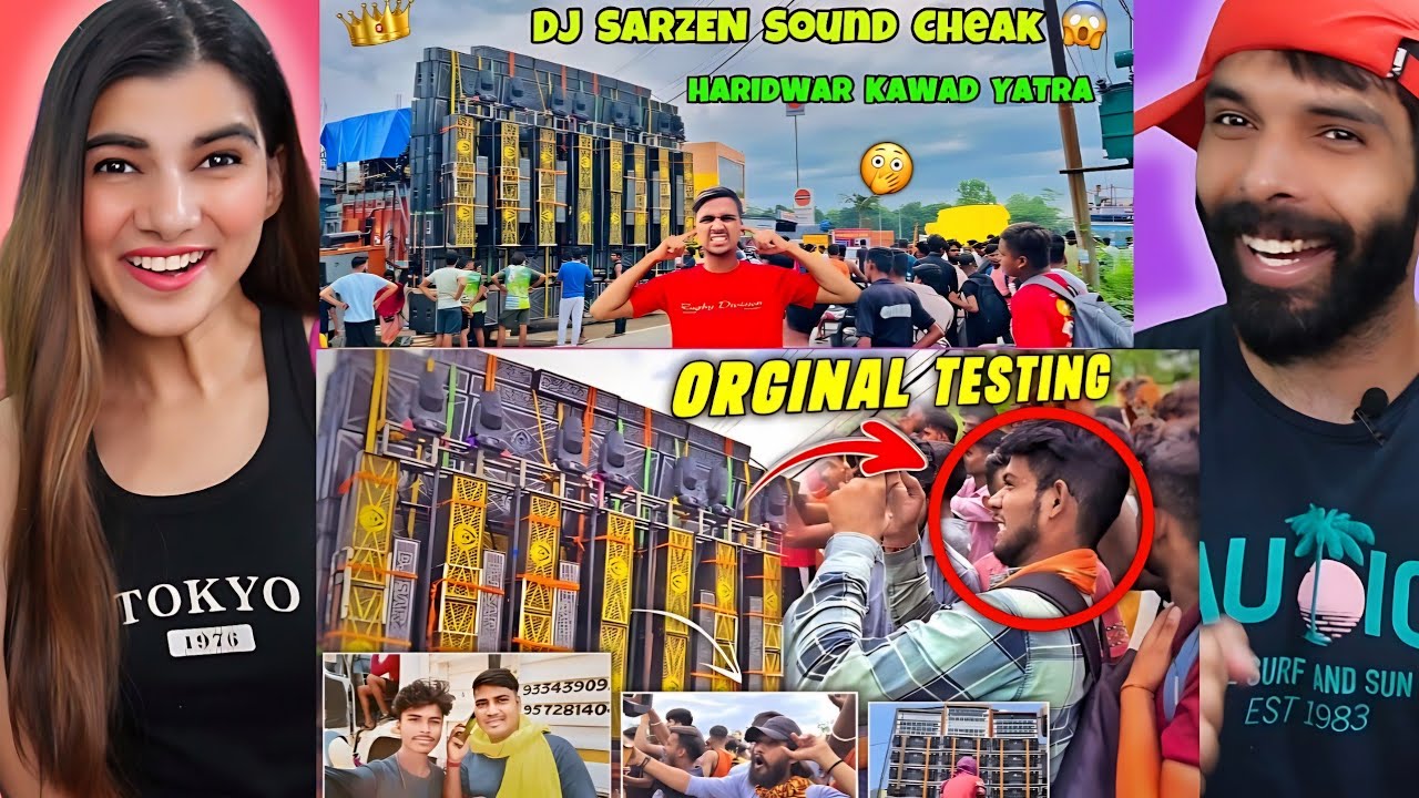 DJ Sarzen Biggest Performance In Haridwar Kawad Yatra 2024 | Reaction😲🔥
