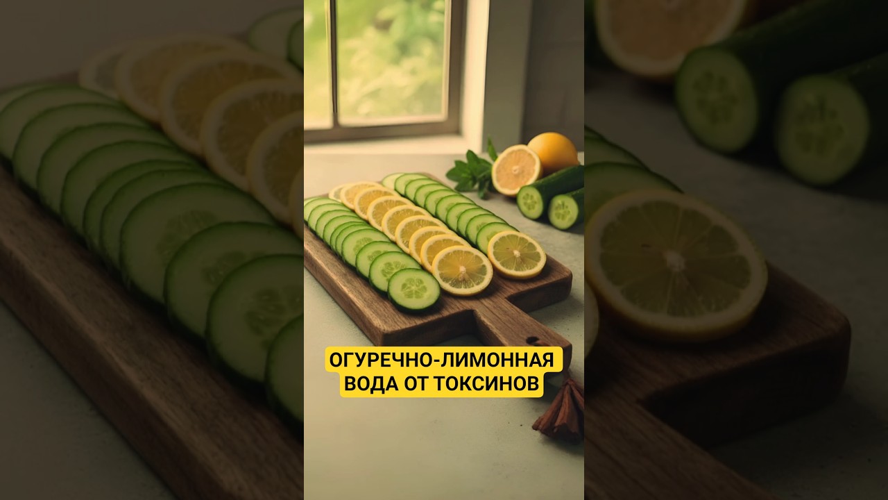 Огуречно-лимонная вода от токсинов 