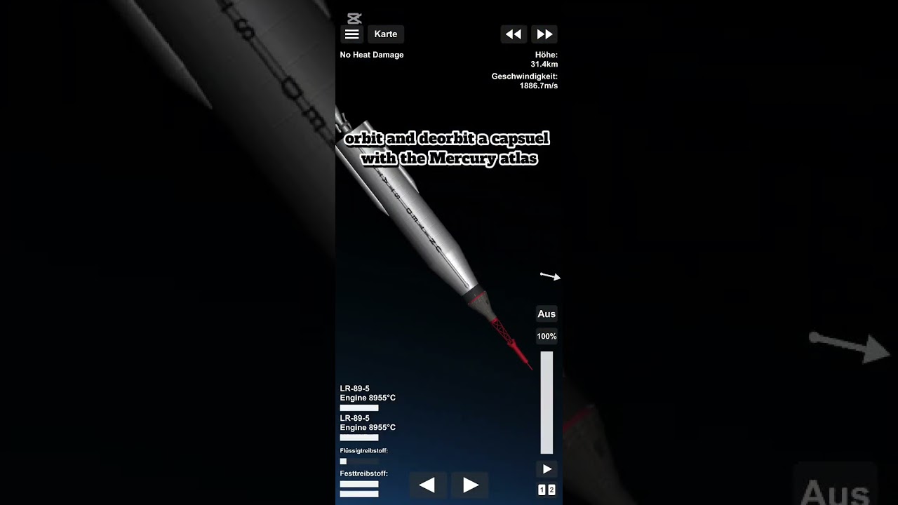 orbiting and the deorbiting a capsule with the Mercury Atlas in sfs 