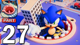 Hole.io - Gameplay Walkthrough Part 27 - Swallow Everything & Dominate the City (Android, iOS)
