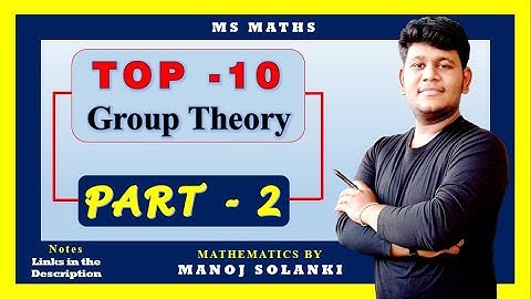 TOP 10 || PART -2 || Important Question + Theorem | Group theory ||  #msmaths #bscmaths