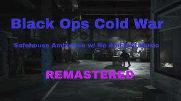 Black Ops Cold War Safehouse Ambience w/ Character Movement and Thunderstorm (REMASTERED)