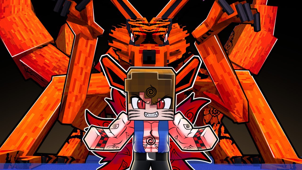 A KURAMA MUTANTE no NARUTO Minecraft !