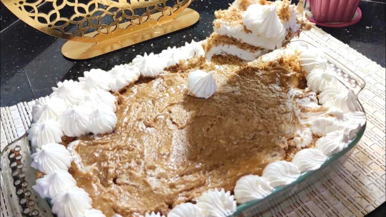 الذ وأخف كنافة بالكريمة وبطعم اللوتس طبقات خفيفة جدا ومقرمشه خطيررررررررره🤤💯يلا بينا 🏃