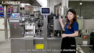 Automatic Rotary Vacuum Pouch Packing Machine For Peeled Garlic, Fish, Meat, Snacks screenshot 5