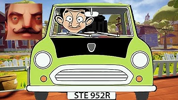 Hello Neighbor - My New Neighbor Mr Bean Car Act 2 Hole Gameplay Walkthrough