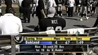 Jerry Rice scores 1st TD as a member of the Oakland Raiders | Sept. 30, 2001 | Raiders vs. Seahawks