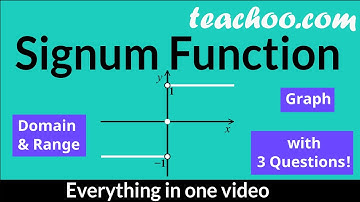 Signum Function - Graph, Examples, Domain, Range [Most detailed video with EXAMPLES]