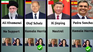 World Leader Who Support Donald Trump Or Kamala Harris