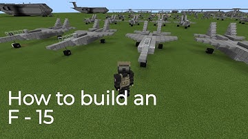 Minecraft tutorial - How to build an F - 15 ( simple and easy )