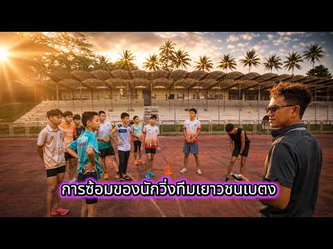 การซ้อมของนักวิ่งทีมเยาวชนเบตง 1