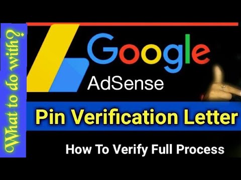 How to add address verification PIN code on AdSense Account? - YouTube
