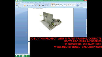 DESIGN AND FABRICATION AUTOMATIC DOOR OPENING MECHANICAL PROJECT- MBOTS PROJECT INDUSTRY