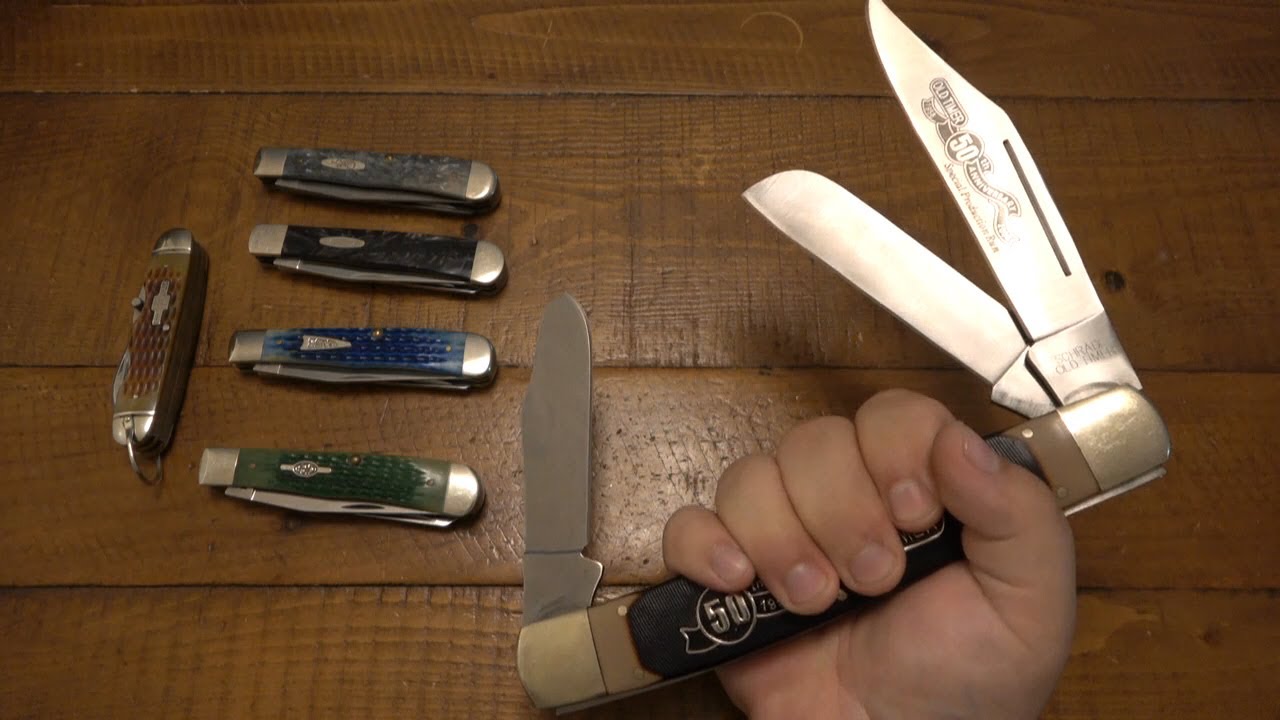 KNIFE TRADE Traditional Case Trappers & Some Cool HUGE Bonus Knives