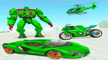 Helicopter Robot Car Game 3D | Android Gameplay