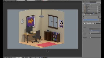 Blender 2.79 Tutorial 8/8: Creating a Low Poly Room