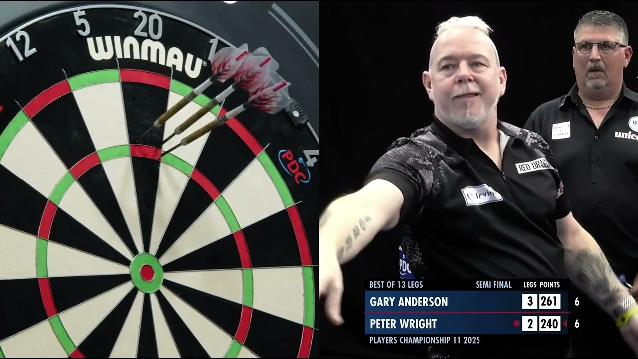 OLD RIVALS | Peter Wright vs Gary Anderson | Players Championship 11 2025 🎯