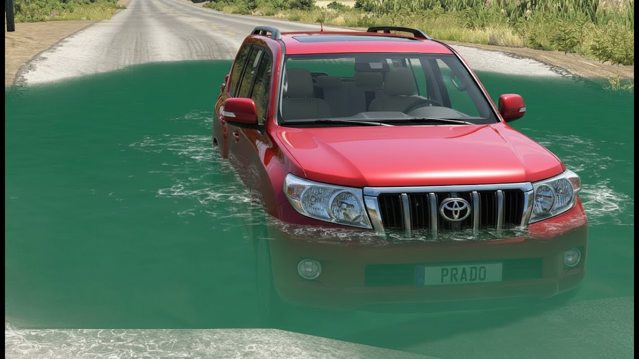 Cars vs Deep Water BeamNG Drive