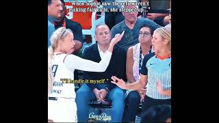 When Sophie saw the refs weren’t making fair calls,she stepped up. #fyp #WNBA